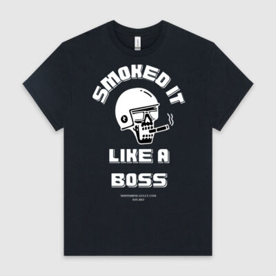 Smoked It Like A Boss by Moonshine Gully Garage Co. Unisex Cotton Tee Thumbnail