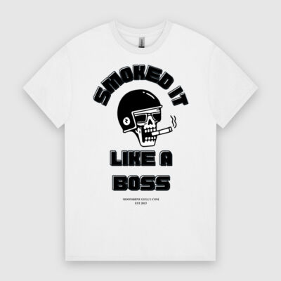 Smoked It Like A Boss by Moonshine Gully Garage Co. Unisex Cotton Tee Thumbnail