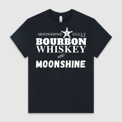 Bourbon, Whiskey & Moonshine by Moonshine Gully Garage Co. Unisex Cotton Tee Thumbnail