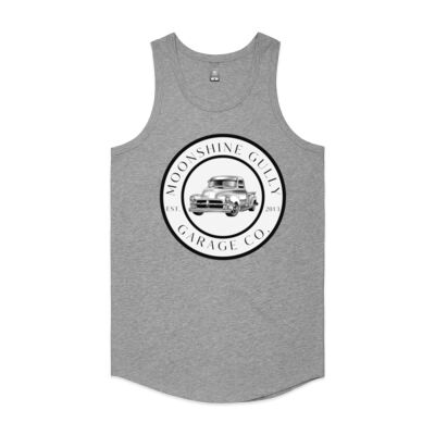 Circle Vintage Truck by Moonshine Gully Garage Co. Cotton Tank (Singlet) Thumbnail