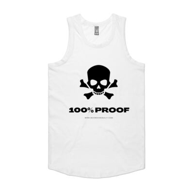 100% Proof by Moonshine Gully Garage Co. Cotton Tank (Singlet) Thumbnail