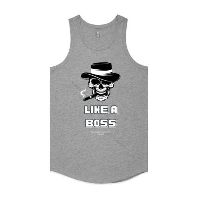 Like a Boss by Moonshine Gully Garage Co. Cotton Tank (Singlet) Thumbnail