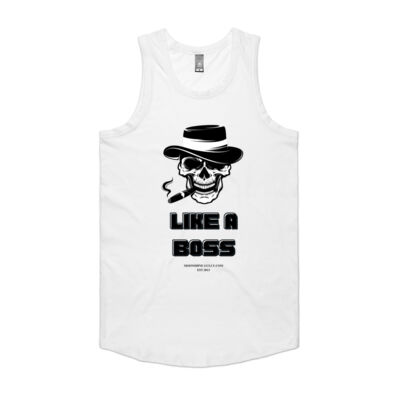 Like a Boss by Moonshine Gully Garage Co. Cotton Tank (Singlet) Thumbnail